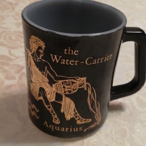 Vintage Federal Milk Glass Horoscope mug